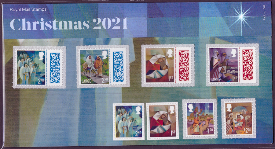 (image for) 2021 Christmas Royal Mail Presentation Pack 609